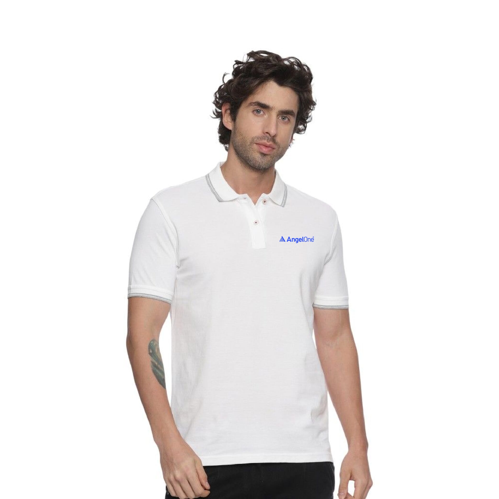 Allen Solly Polo T-shirt Men- White